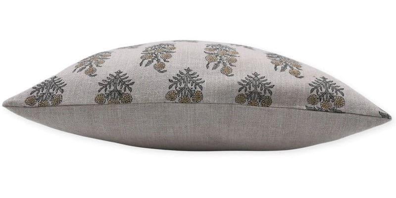 Traditional Hajara Floral Linen Pillow Cover