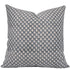 Decorative pillow with geometric pattern on a white background