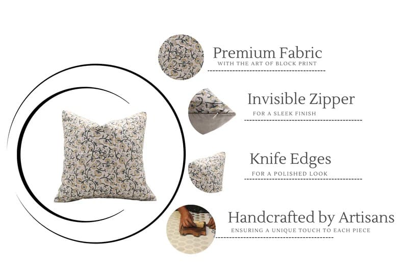 Rustic linen decorative pillow covers