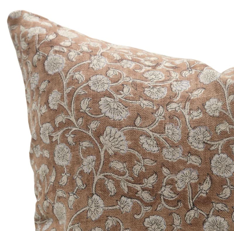 Earth tone linen pillow cover