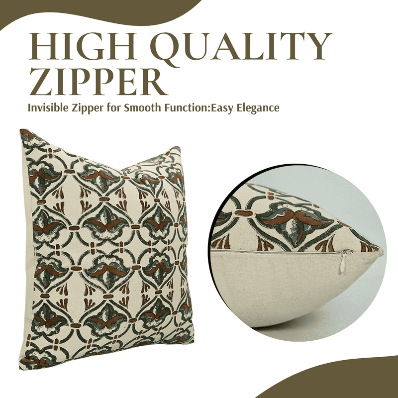 Boho pillow covers with tribal patterns