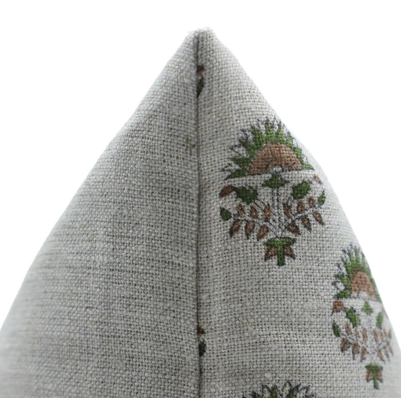 Thick Linen Floral Throw Cover || Inderjeet