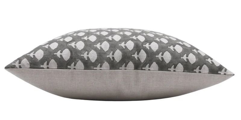 Indian Printed Pure Linen Cushion Case - Jadibuti