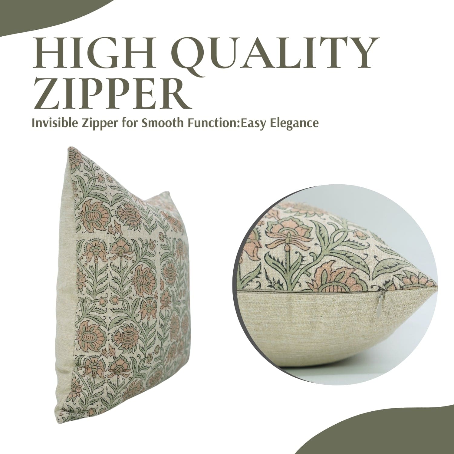 Handcrafted Brown Floral Throw Cover - Jaipuri Jaal