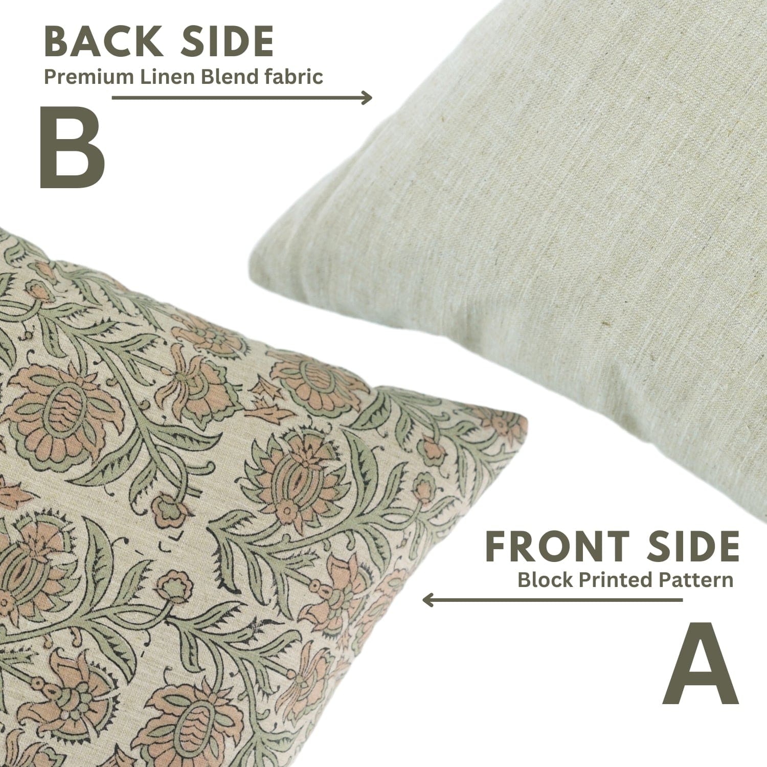Handcrafted Brown Floral Throw Cover - Jaipuri Jaal