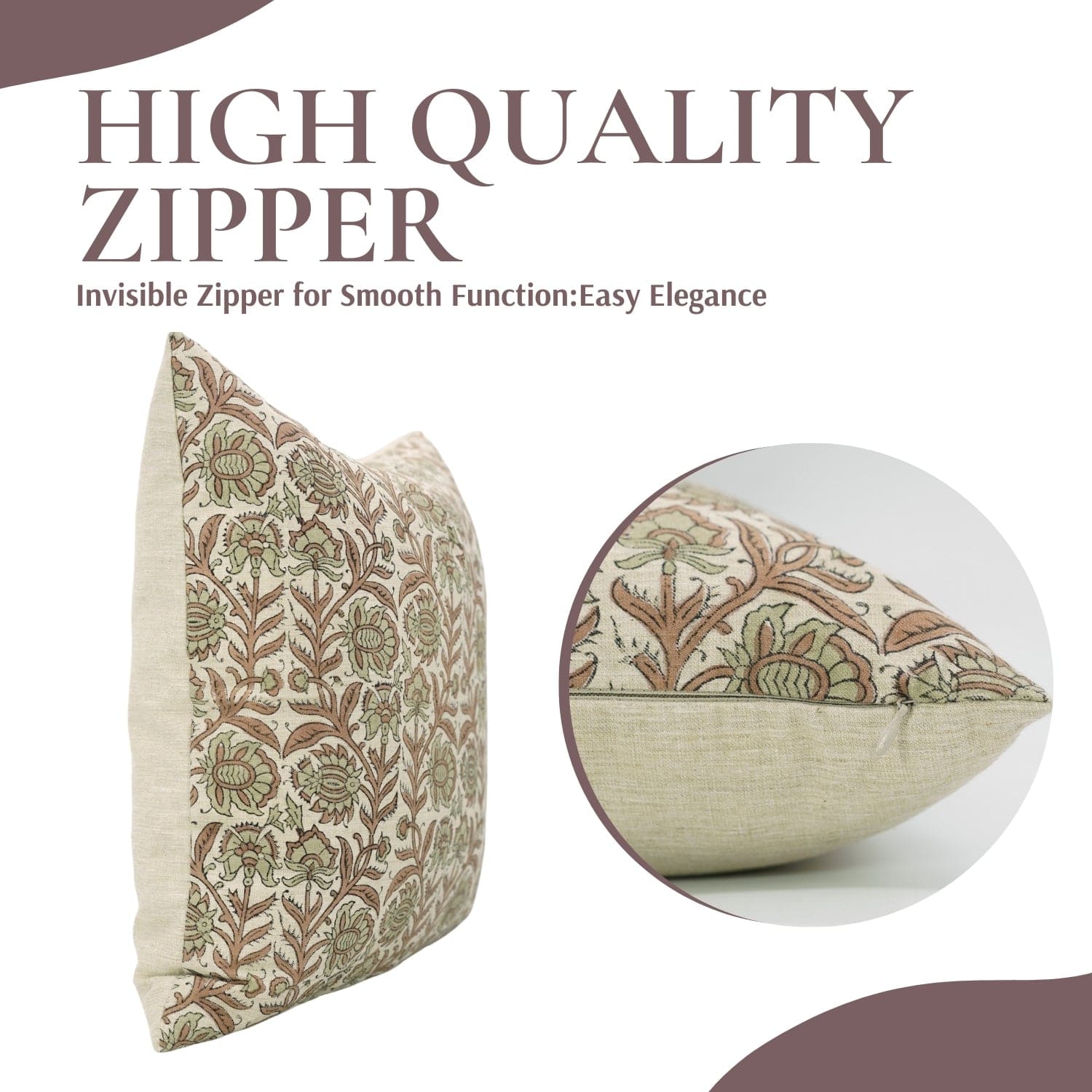 Handmade Linen Pillow Cover – Jaipuri Jaal