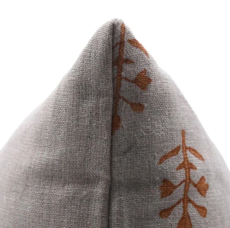 Indian Bronze Floral Cushion Cover - Jaisalmer