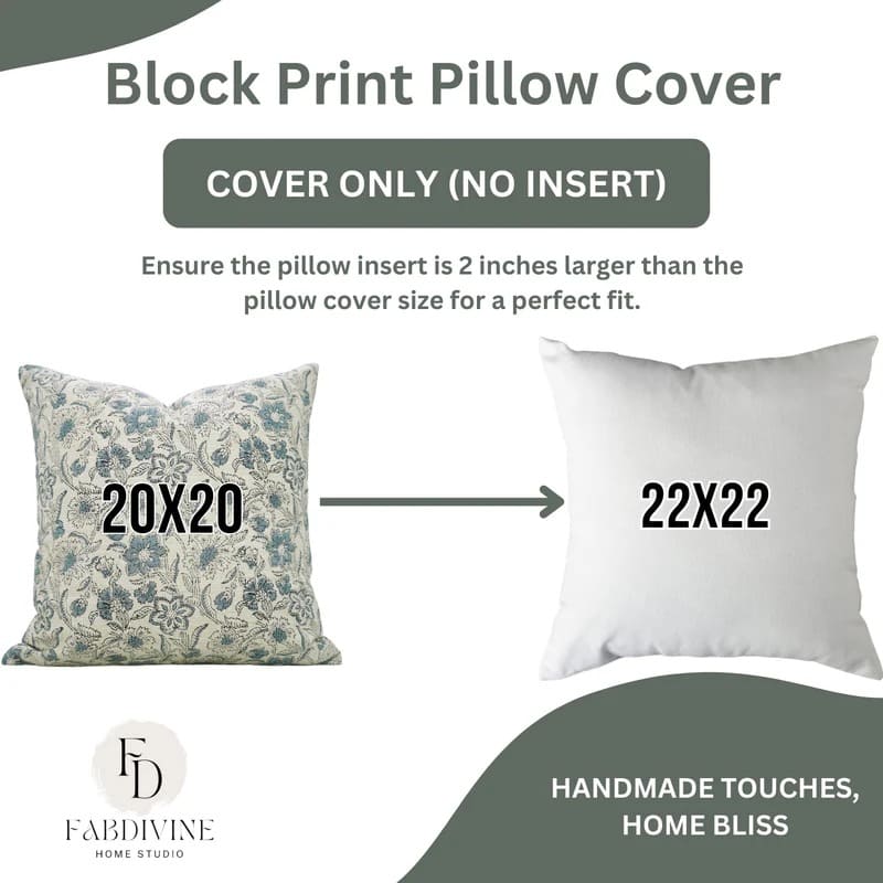 Decorative pillow cover with premium fabric and texture