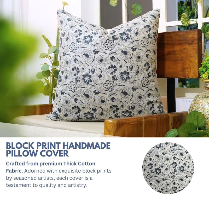 Artistic hand print pillow cover in vibrant colors