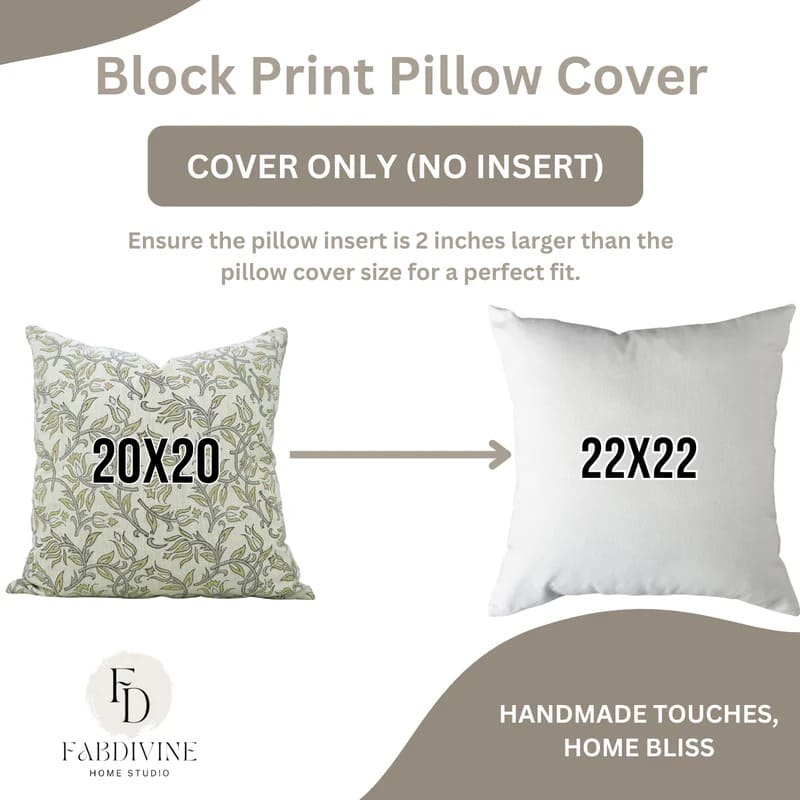 Handmade cushion cover with detailed stitching texture