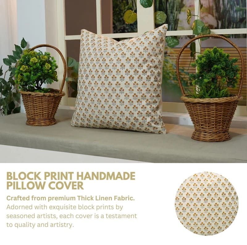 Soft hand print cushion cover for cozy home accents