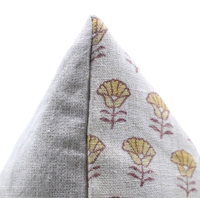 Block Printed Boho Cushion Cover - Kohinoor