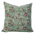 Decorative pillow with floral and paisley pattern