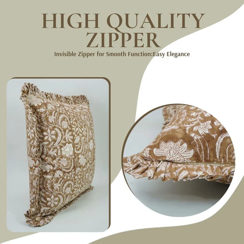 Artisan blockprint cushion cover