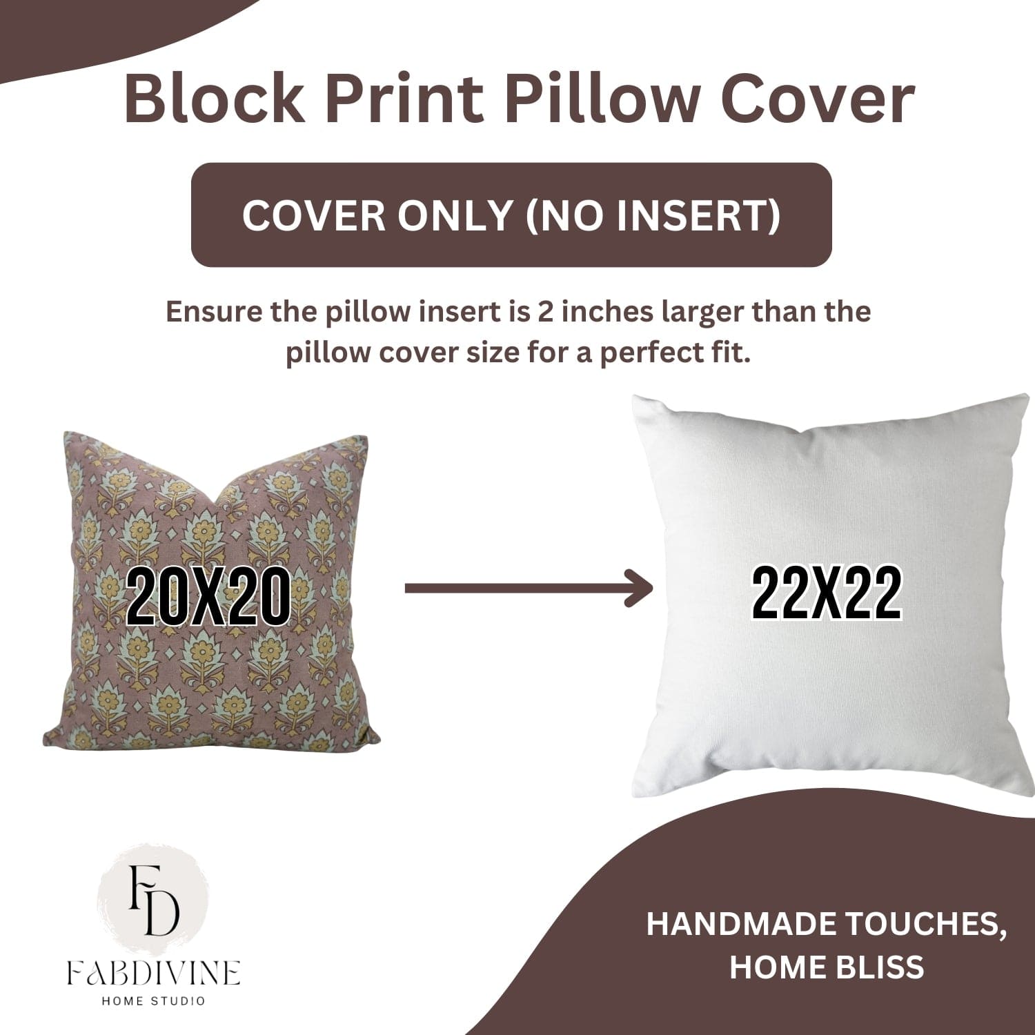 Mustard Floral Printed Linen Blend Cushion - Kusum