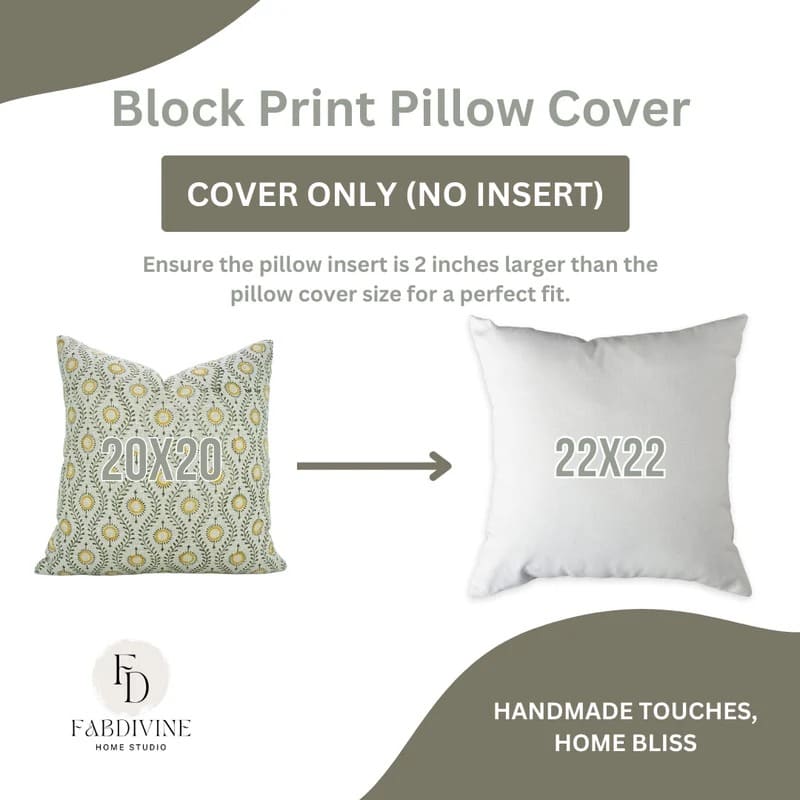 Embroidered decorative pillow cover