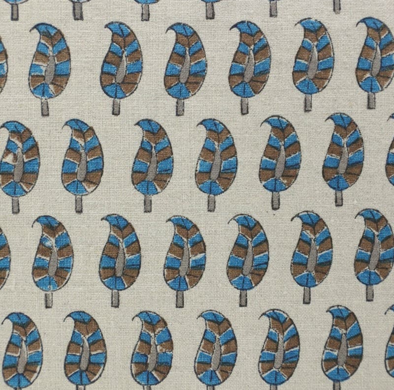 Handmade Linen Cushion Case - Lil Paisley