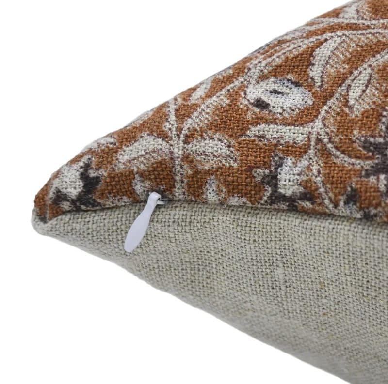 Hand printed cushion cover boho pillow for sofa and couch decor