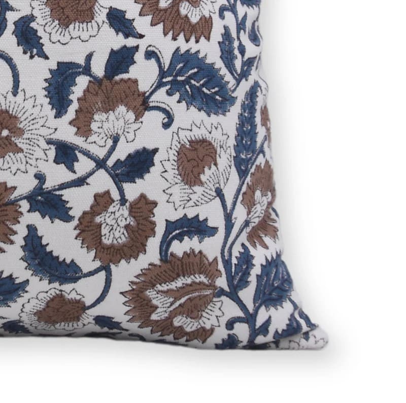 Indian Floral Print Throw Cover - Mandakani