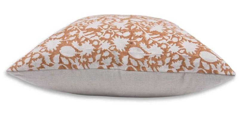 Handmade Bronze Floral Throw Cover - Manikarnika