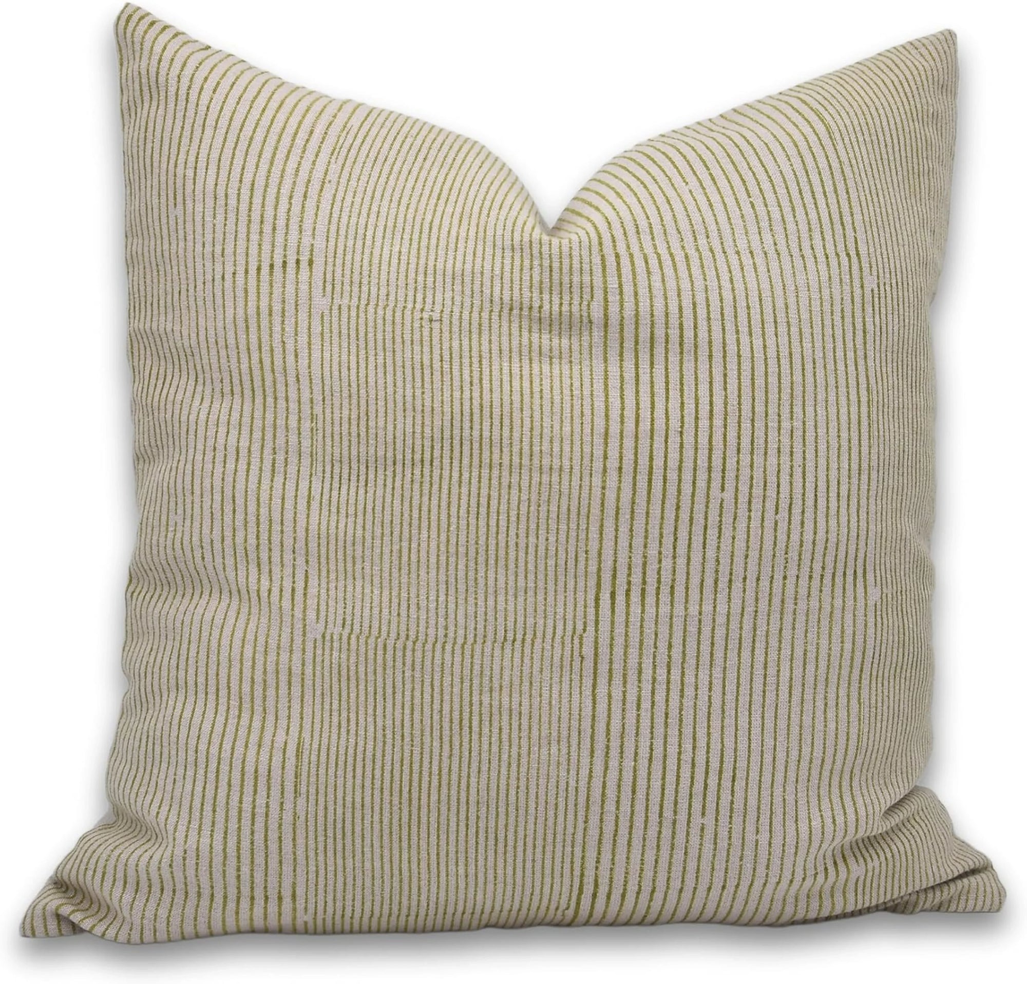 Textured pillow with a subtle pattern on a white background