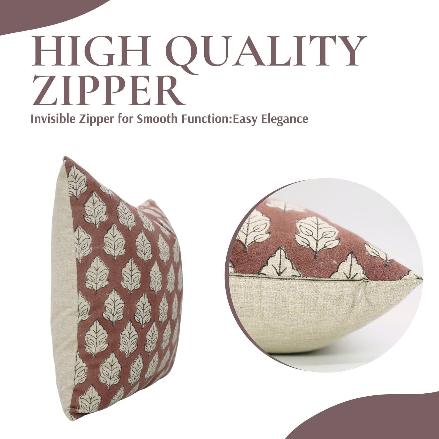 Handmade Linen Blend Boho Cushion Case - Mayur