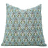 Block printed pillow cover with traditional Indian design