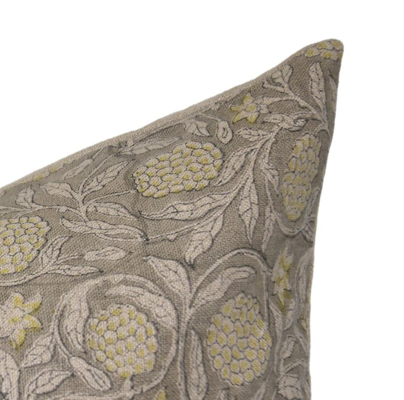 Meraki Printed Thick Linen Pillow Cover
