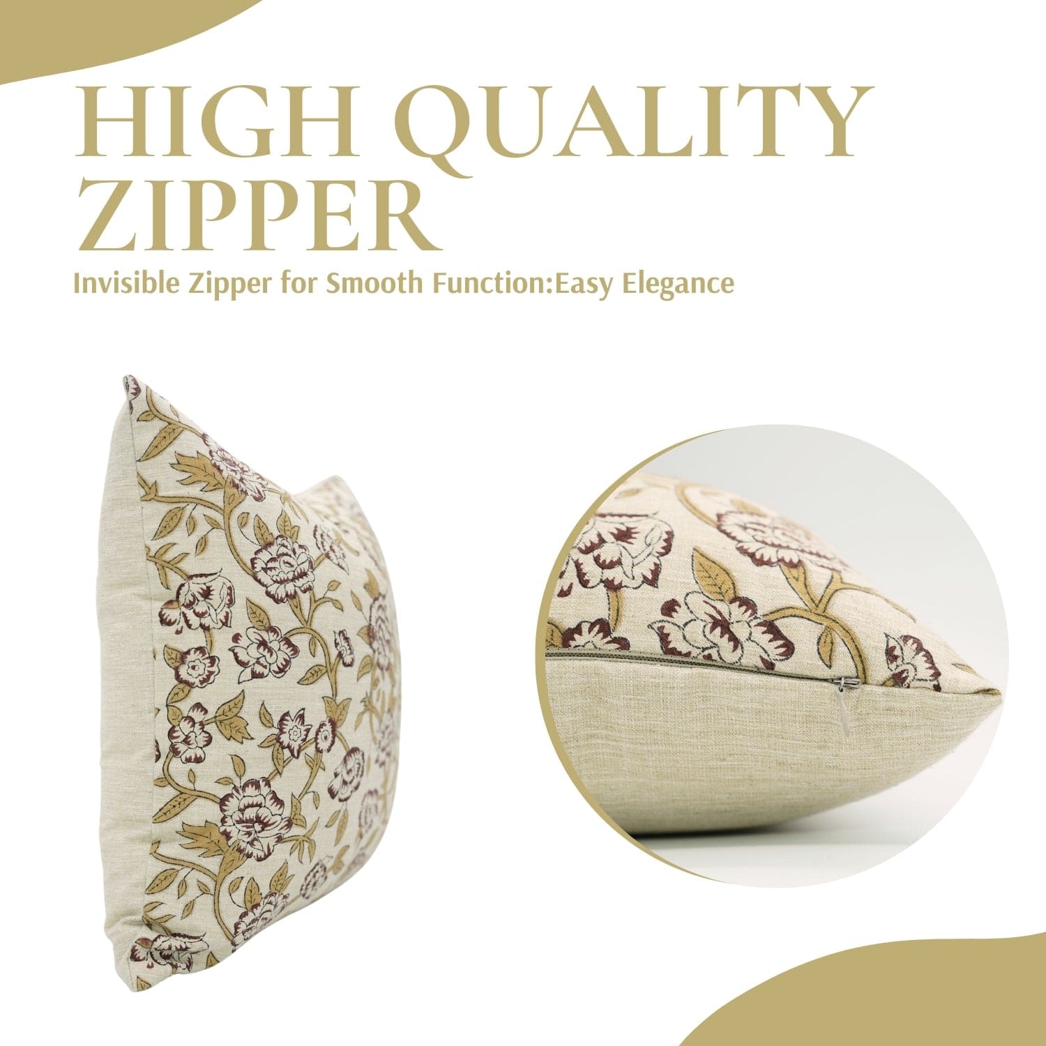 Handmade Linen Blend Pillow Case – Mrignayani