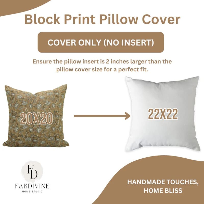 Vibrant hand print pillow cover for bedroom accents