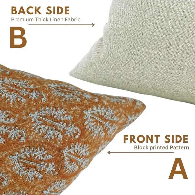 Bronze Floral Neelgagan Pillow Cover