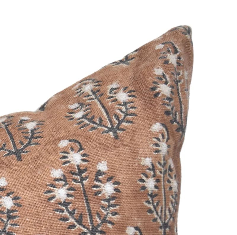 Indian Art Black Floral Cushion Cover || Neelgagan