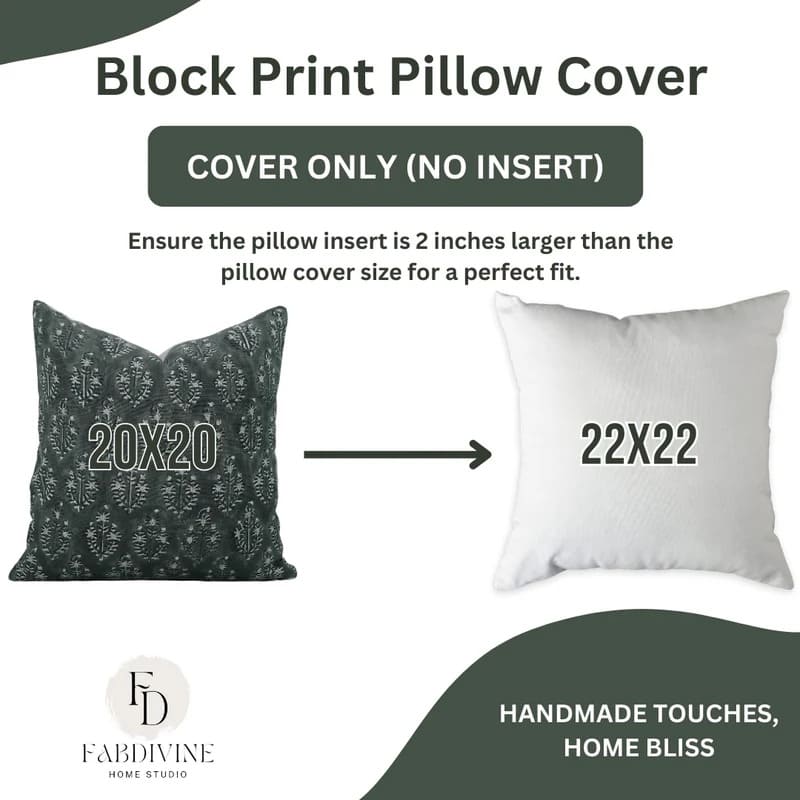 Soft hand print pillow cover for couch or chair accents