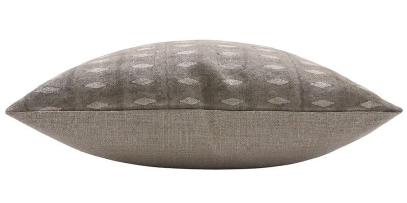 Handmade Gray Thick Linen Throw Cover - Omji