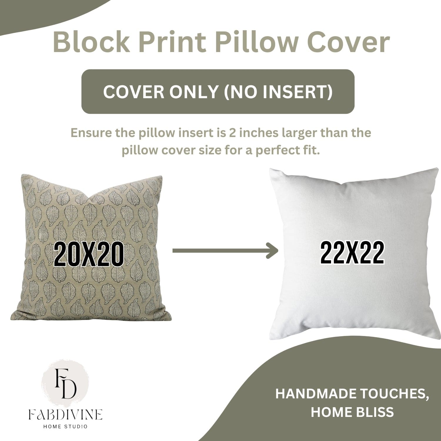 Handcrafted Floral Linen Cushion Cover - Panchi