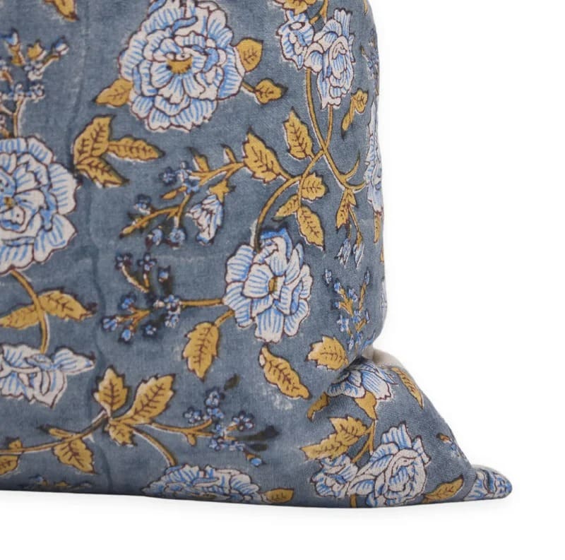 Handmade Rameshwaram Print Pillow Cover