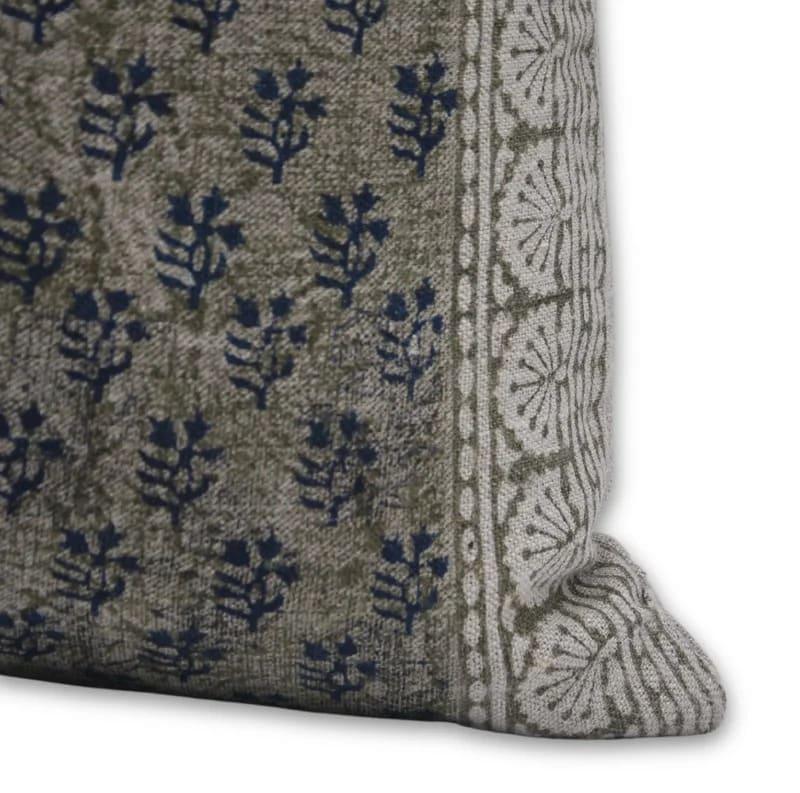 Handmade Heavy Linen Pillow Cover - Rangoli