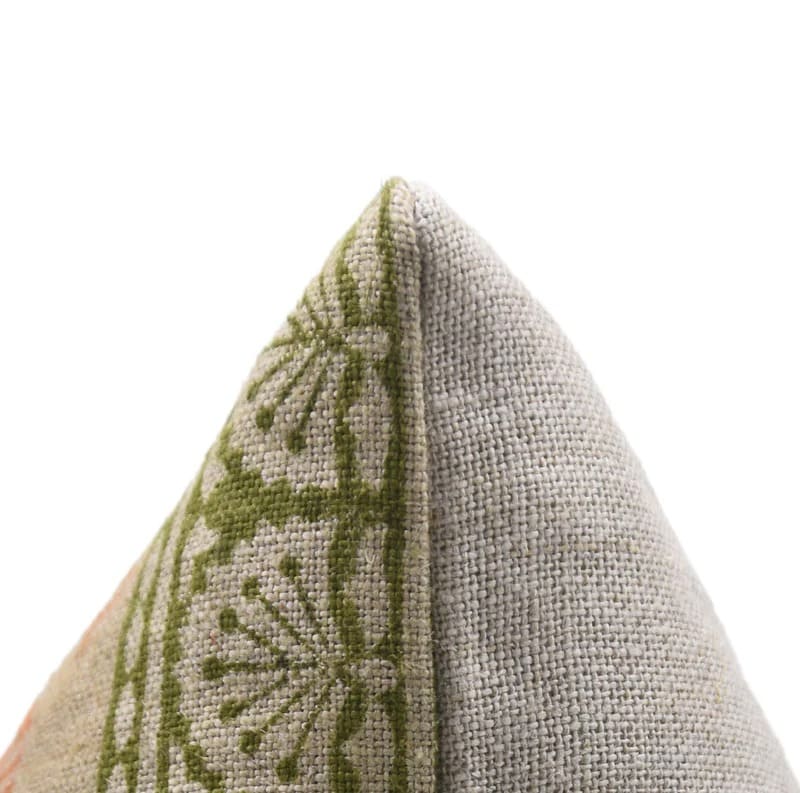 Block Art Printed Linen Cushion Cover -  Rangoli