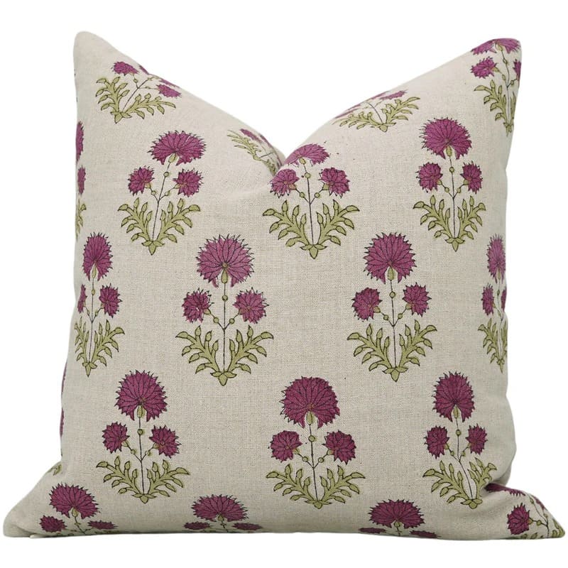 Handcrafted Indoor Linen Pillow Cover - Rishi