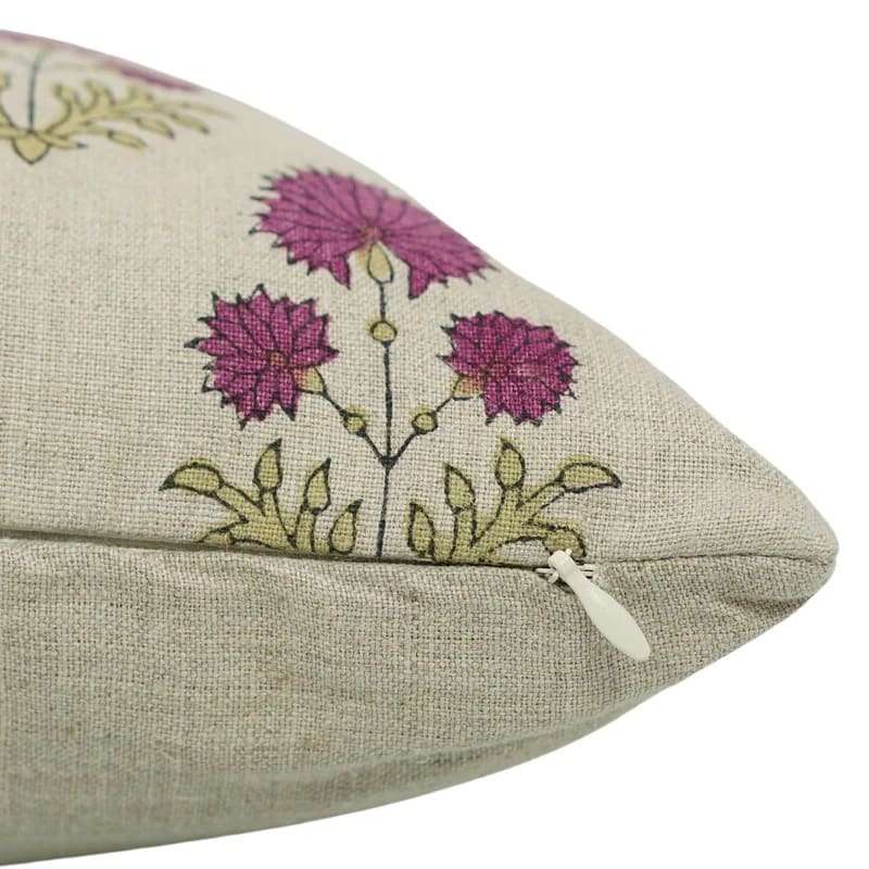 Handcrafted Indoor Linen Pillow Cover - Rishi