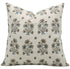 Decorative pillow with floral pattern on a white background