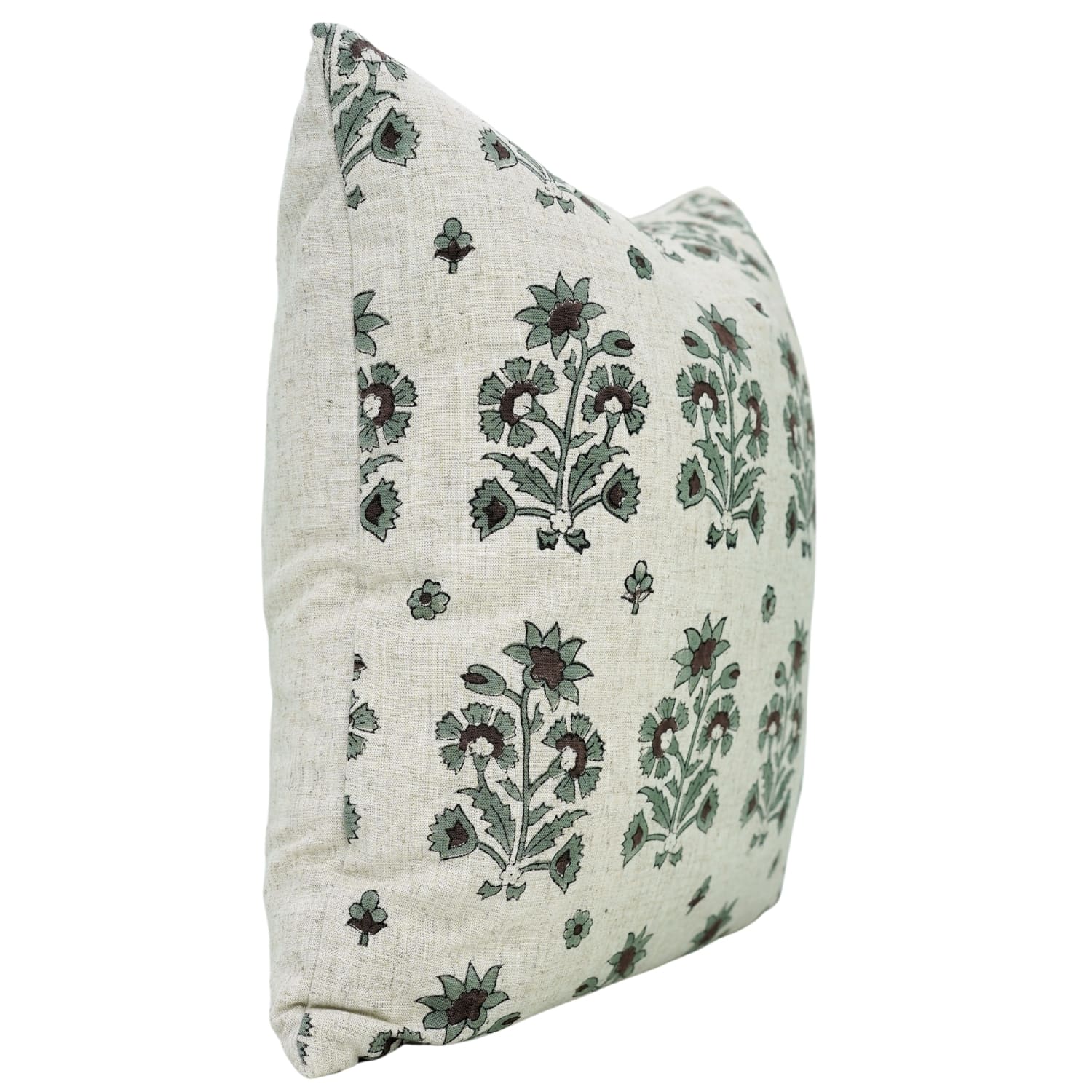 Decorative pillow with floral pattern 