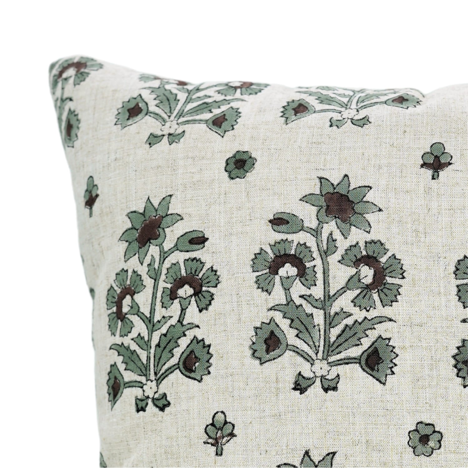 Decorative pillow with floral pattern 