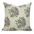Handblock print Sandhya Pushp cushion cover by Fab Divine, pure linen fabric