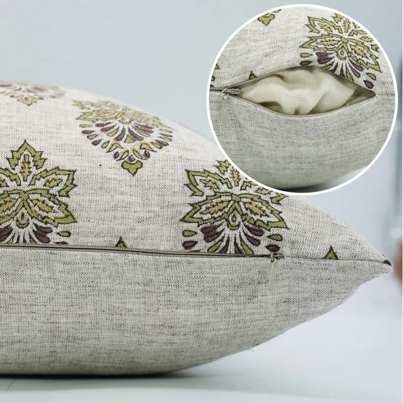 Natural toned linen pillow cover