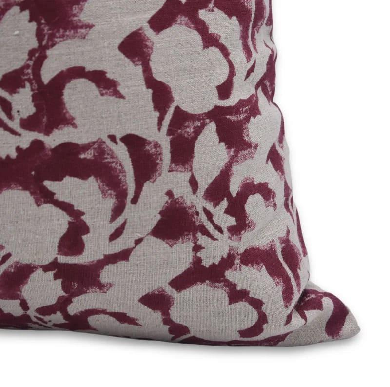 Handmade Linen Sulit Print Throw Cover