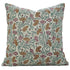 Full view of handblock print Thorny Stems cushion cover by Fab Divine, displayed as decorative pillow