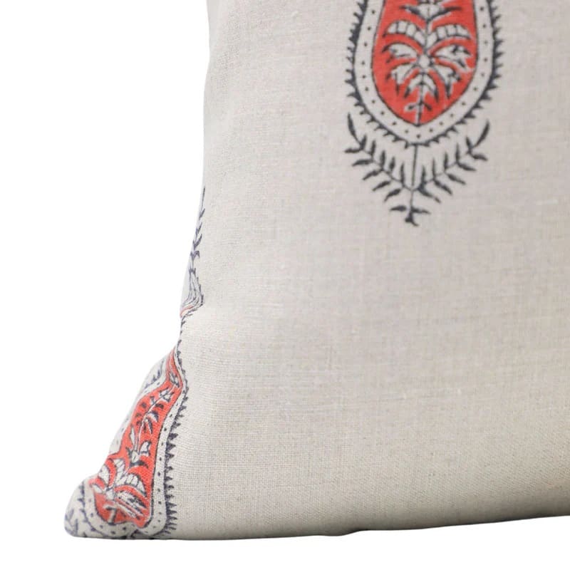 Organic linen pillow cover with simple elegant finish
