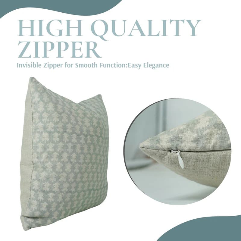 Handmade Gray Linen Cushion Cover - Traz