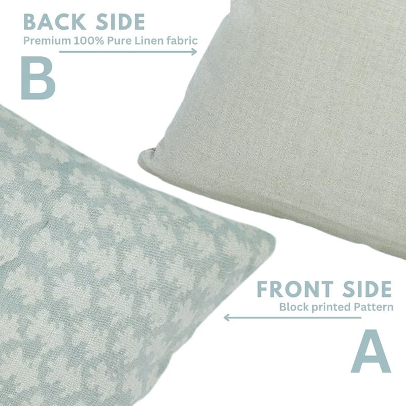 Handmade Gray Linen Cushion Cover - Traz